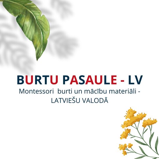 Montessori koka alfabēts - LV